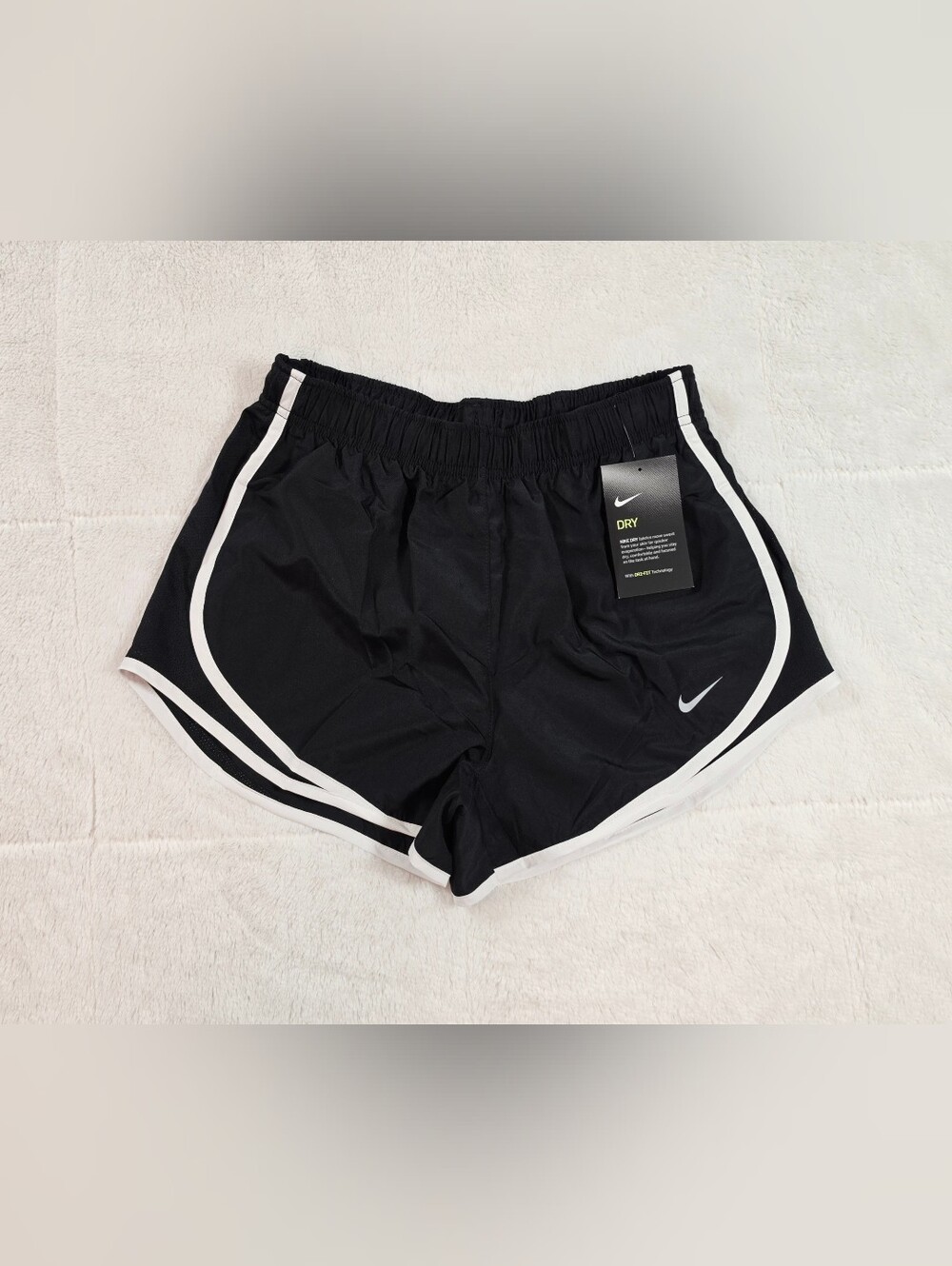 Nike Black Running Shorts with White Trim